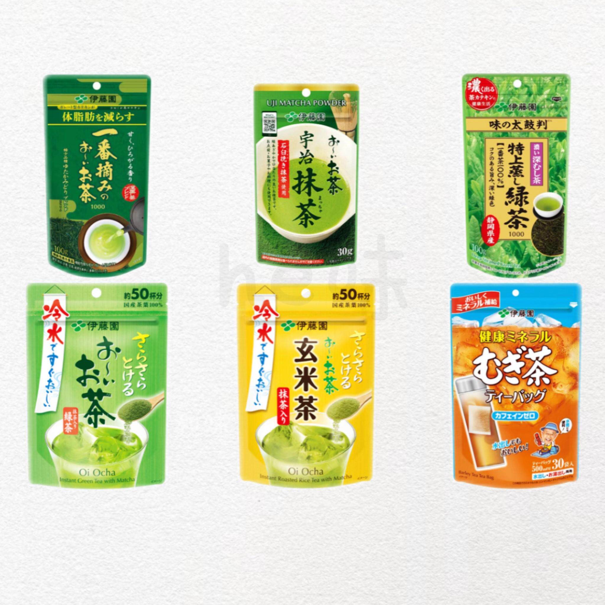 日本直邮伊藤园宇治抹茶绿茶红茶图片