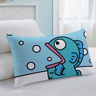 小丑鱼汉顿可爱枕套儿童学生宿舍拉链双面枕头套三丽鸥半人鱼抱枕