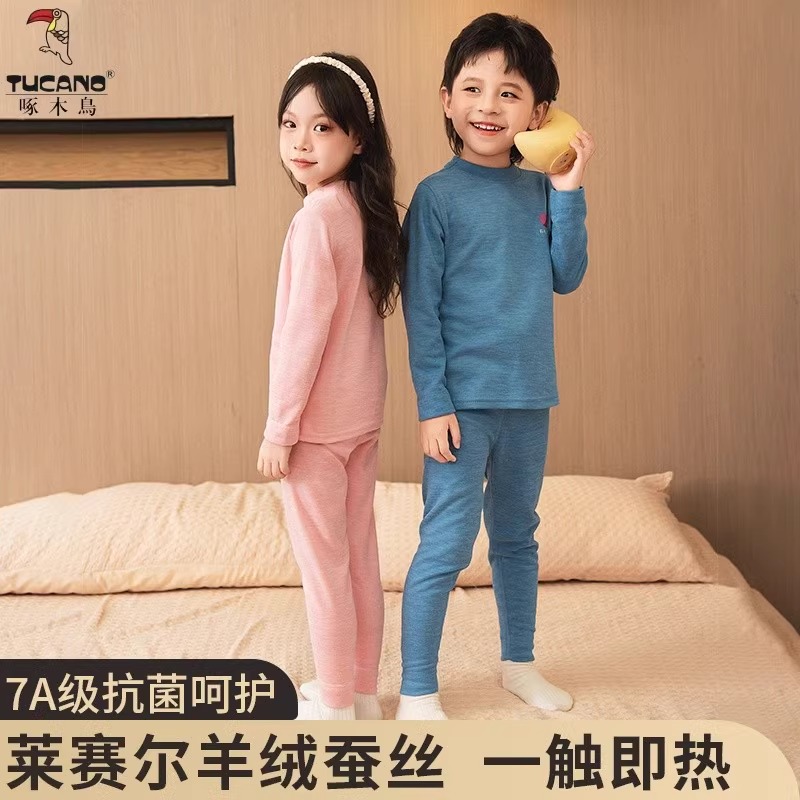 TUCANO/啄木鸟羊绒蚕丝保暖内衣男女通