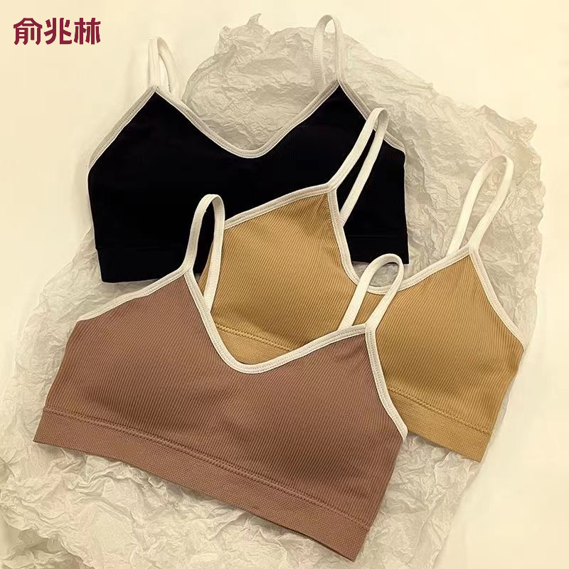 俞兆林无扣薄款美背少女吊带内衣女固定罩杯裹胸小胸聚拢防走光_淘新衣_女士内衣/男士内衣/家居服-第2张图片-提都小院