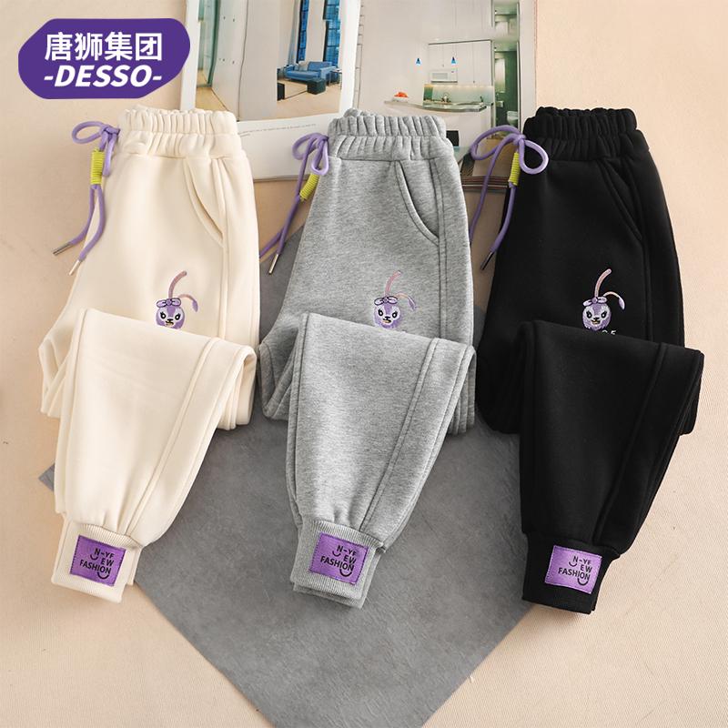 唐狮旗下DESSO女宝宝运动休闲裤加绒保暖外穿束脚裤秋冬装洋气潮_淘宝内购会_-第2张图片-提都小院