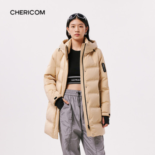 千仞岗2024冬季 连帽加厚羽绒服运动舒适外套Y299082Y 新款 女式