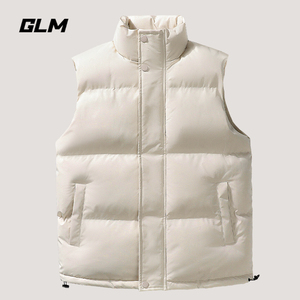 森马集团GLM美式简约纯色羽绒棉服男女马甲衣服百搭休闲秋冬外套