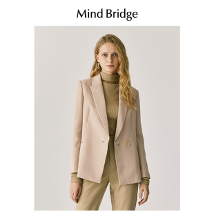 休闲西服 通勤纯色外套2025年秋韩版 MindBridge百家好西装 女士新款