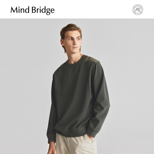 MindBridge圆领华夫格套头卫衣