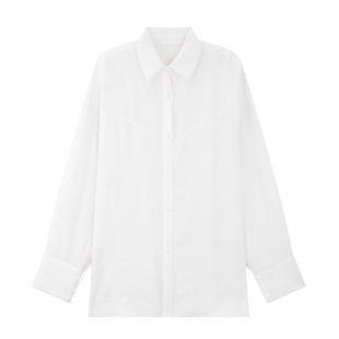 MB MindBridge女士肌理感衬衣春季薄款通勤衬衫2026新款长袖上衣