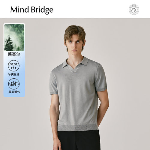 MindBridge翻领针织衫