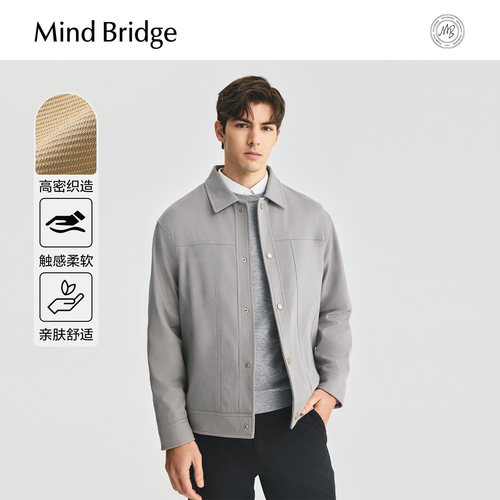 MindBridge简约翻领夹克