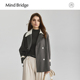 风衣春韩系气质翻领外套 撞色夹克女士短款 MindBridge2026新款