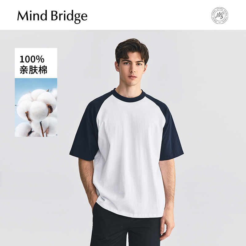 MindBridge插肩袖短袖T恤