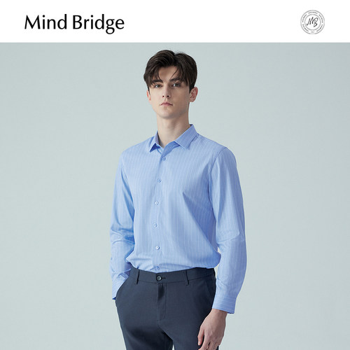 MindBridge商务休闲条纹衬衫