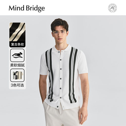 MindBridge短袖polo开衫