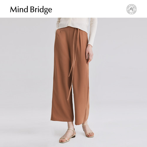 MindBridge系带直筒女装休闲裤