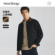 MindBridge2025年冬简约通勤棉衣底特律加棉夹克男士 撞色翻领棉服