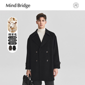 山羊绒 款 2026年春中长款 西装 羊毛大衣 毛呢外套男士 MindBridge