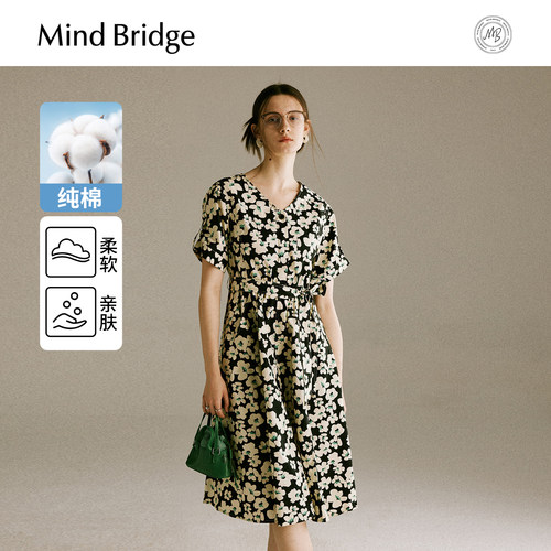 MindBridge连衣裙纯棉