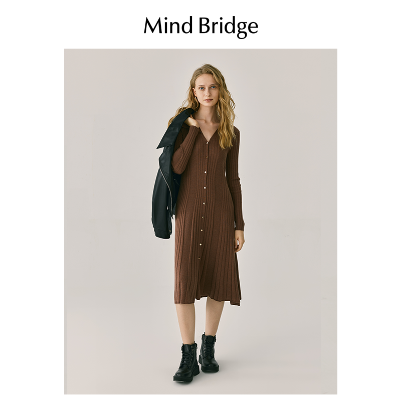 MindBridge法式气质连衣裙