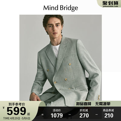 MindBridge西装外套戗驳领