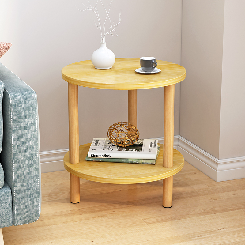 简约沙发小圆桌客厅茶几