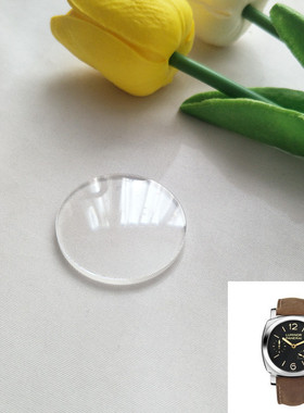 适用于沛纳海00441/00312胖大海凸面蓝宝石表镜表蒙玻璃镜片配件