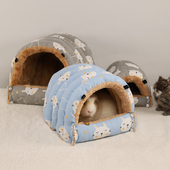 宠物荷兰猪无底棉窝过冬加绒非迷龙猫兔子乌龟防风窝防尿夏季 棉窝