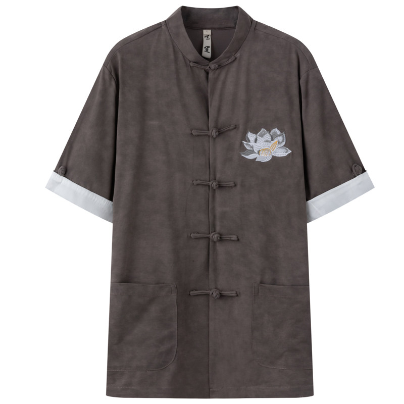 《断码清仓》夏季唐装男中国风外套男士改良中式盘扣立领复古上衣,男装,唐装,淘宝优惠券,粉丝福利购,淘宝优惠卷