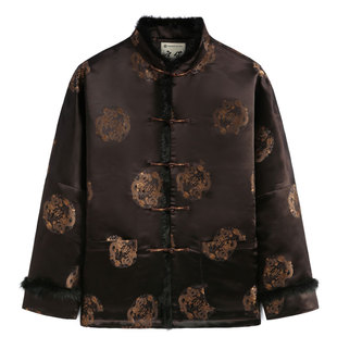 复古棉服盘扣男装 棉袄男中老年中国风棉衣外套加厚中式 唐装 冬季