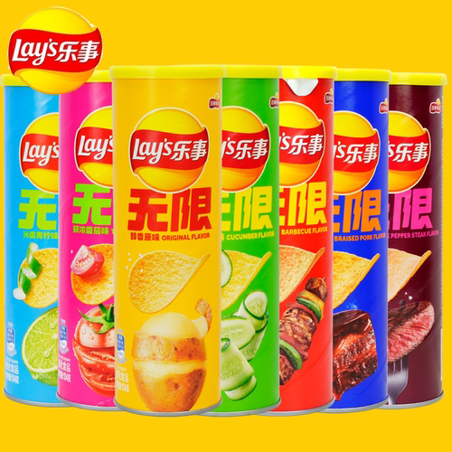 104g7种口味可选乐事薯片