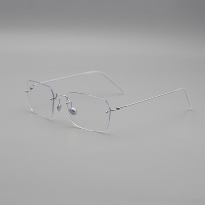 林德新款纯钛无框超轻眼镜框