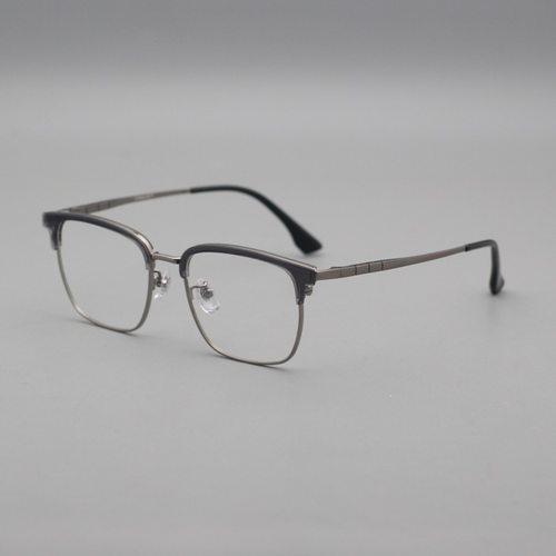 新款眉毛架日系手工板材纯钛眼镜