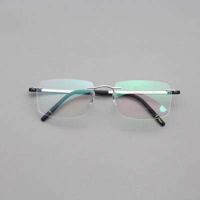 仅6g奥地利方框简约百搭高品质无框纯钛超轻配近视变色防蓝光5573