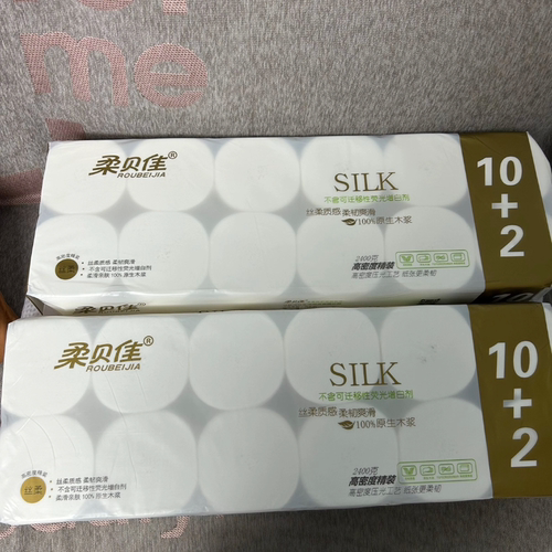 实惠装6层无芯卷筒纸柔贝佳12