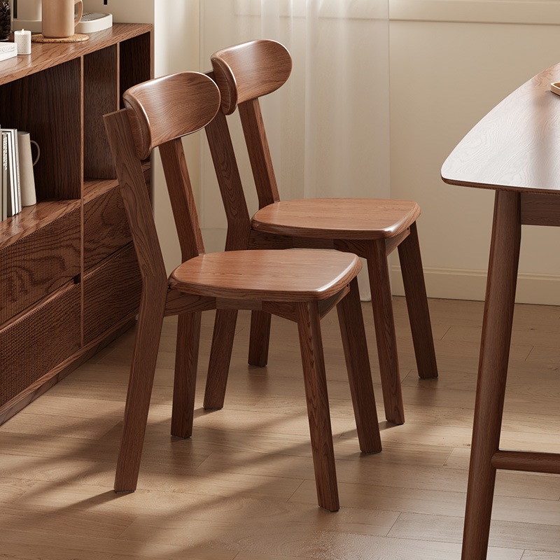 餐椅餐桌椅实木椅子家用简约餐厅2025新款写字木凳子靠背网红餐凳