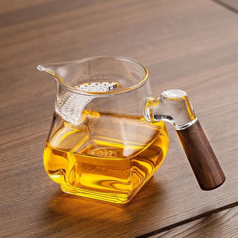 月牙玻璃公道杯家用办公耐热