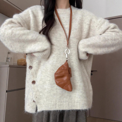 慵懒风内搭可外穿毛衣女早秋装新款高级感宽松套头针织上衣