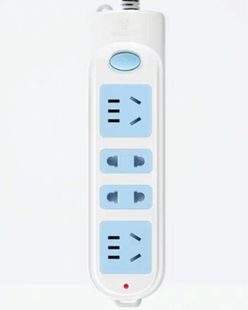 403 607双排多插位GN 公牛有线插座GN 606线长1.8米4米3米插排GN