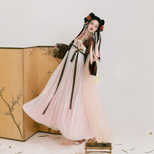 汉尚华莲原创汉服烟光瑬莲