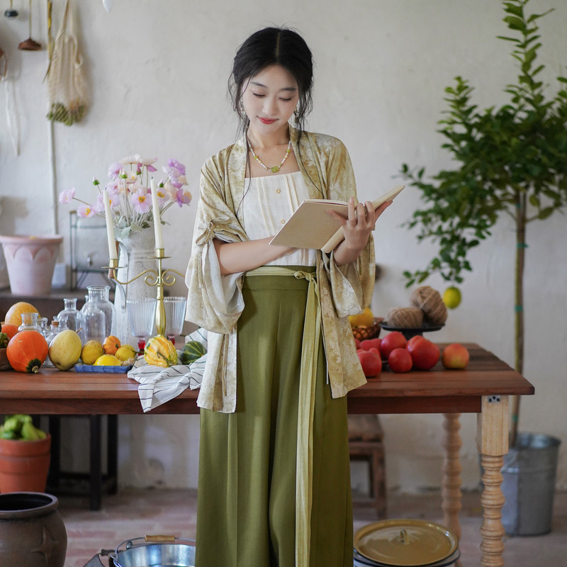 汉尚华莲宋制套装[凉风叙]汉服吊带背心长裤女日常2026新款秋图片