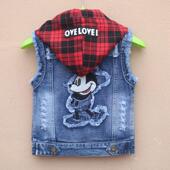 坎肩马夹 洋气男宝宝外穿背心儿童春款 男童春秋装 牛仔马甲2025新款