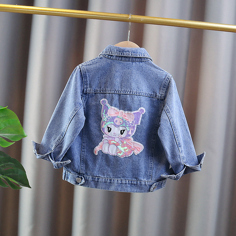 韩版女童春秋季长袖牛仔外套2025女宝宝外穿百搭洋气休闲儿童秋装