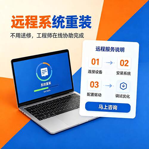 远程重装系统原版win10win11win7安装电脑纯净window做系统笔记本