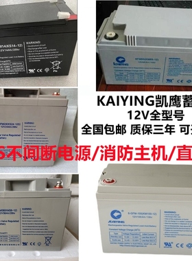 KAIYING凯鹰蓄电池6FM12V7AH14AH17AH24AH38AH65AH100AH直流屏UPS