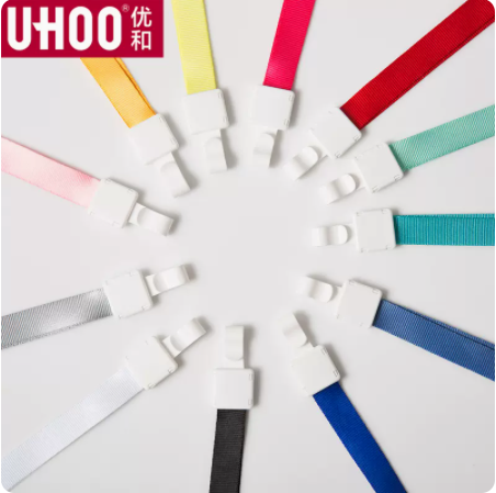 优和涤纶证件套挂绳挂钩工作证胸牌吊绳可定制印刷logo1.5CM卡套挂绳