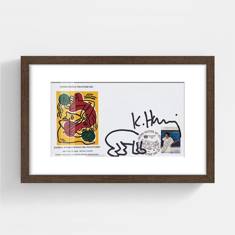 RUVER Keith Haring国际志愿者日装饰画墙画挂画北欧玄关壁画客厅