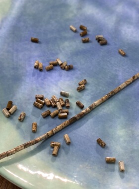 天然图画石2*4mm管珠散珠子手工diy串珠手链项链饰品配件材料S709