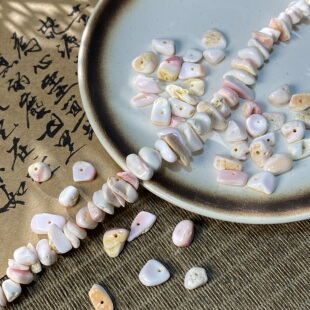 天然女王贝5*8mm碎片珠散珠手工diy串珠手链项链饰品配件材料X813