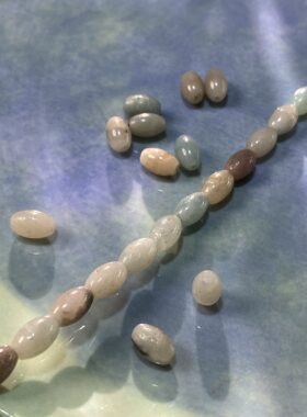 天然亚马逊米珠桶珠6*9mm散珠子手工diy串珠手链项链饰品配件S649