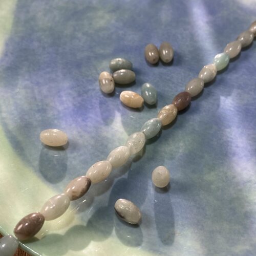 天然亚马逊米珠桶珠6*9mm散珠子手工diy串珠手链项链饰品配件S649