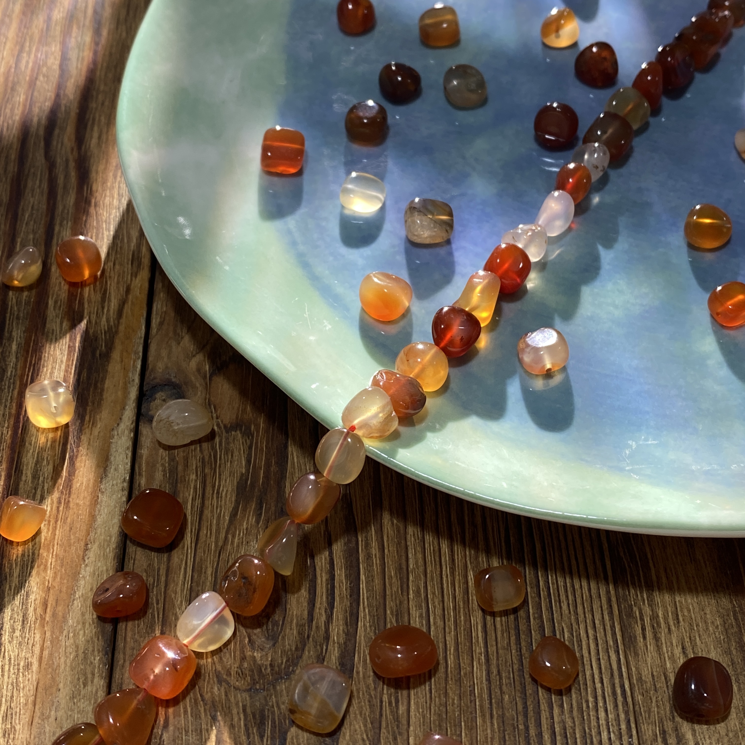 天然红玛瑙随形珠8*8mm异形珠diy串珠手链项链饰品配件材料S188