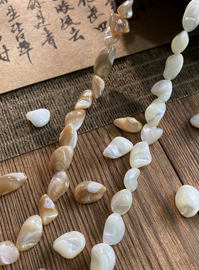 天然马蹄螺随形扭珠8*15mm异形贝珠手工diy串珠饰品配件材料S262
